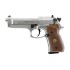 Umarex Beretta M92 FS Nickel with Wooden Grips