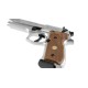 Umarex Beretta M92 FS Nickel with Wooden Grips