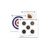 Bisley 17cm Standard Five Targets Grade 2