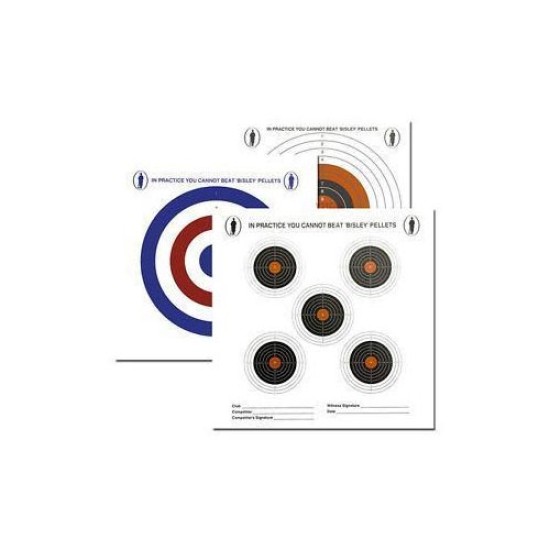 Bisley 17cm Standard Five Targets Grade 2 Bisley 17cm Standard Five Targets Grade 2