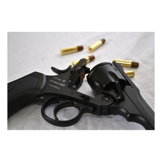 Webley MkVI .455 Service Revolver Battlefield Finish .177 pellet Webley MkVI .455 Service Revolver Battlefield Finish .177 pellet