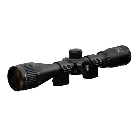 Nikko Stirling MountMaster AO illuminated Half Mil Dot Reticle 4x32 Nikko Stirling MountMaster AO illuminated Half Mil Dot Reticle 4x32