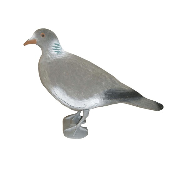 Bisley Flocked Pigeon with legs Head Up Bisley Flocked Pigeon with legs Head Up