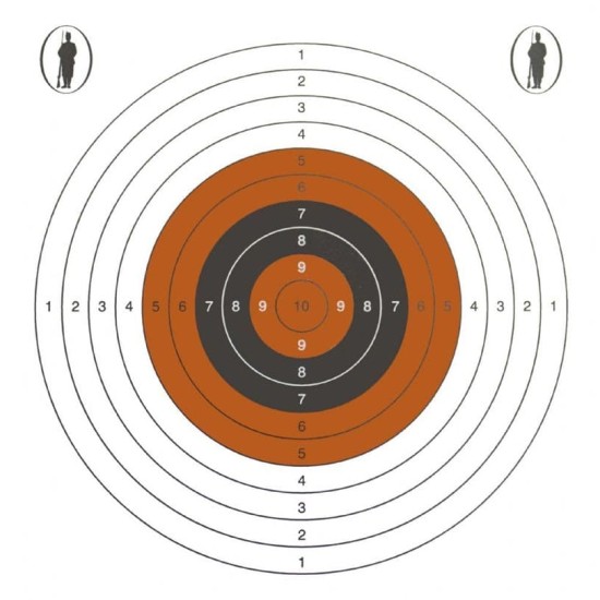 Bisley 14cm Standard Five Targets Grade 2
