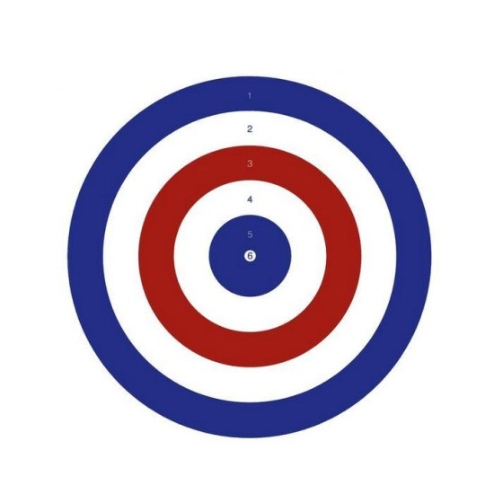 Bisley 14cm Coloured Grade 2 Targets Bisley 14cm Coloured Grade 2 Targets